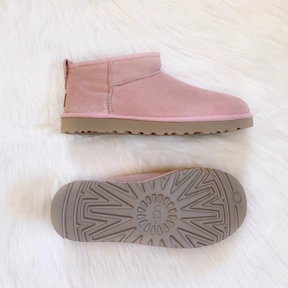UGG Classic Ultra Mini Boots In Rose Mallow - Picture 6 of 8